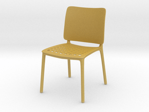 Modern Miniature 1:12 Chair in Tan Fine Detail Plastic