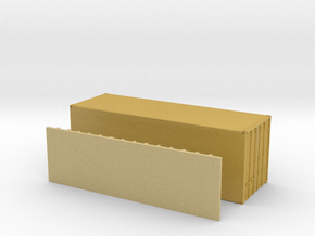 N Scale 24' Sheet & Post Container in Tan Fine Detail Plastic