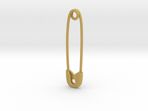 Cosplay Charm - Safety Pin in Tan Fine Detail Plastic