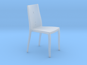 Modern Miniature 1:24 Chair in Clear Ultra Fine Detail Plastic