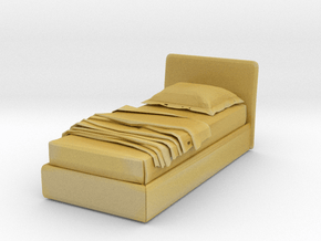 Modern Miniature 1:48 Bed in Tan Fine Detail Plastic