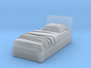 Modern Miniature 1:48 Bed in Clear Ultra Fine Detail Plastic