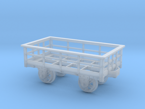 FR 3T Slate Wagon Unbraked 5.5mm Scale in Clear Ultra Fine Detail Plastic