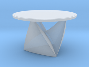 Modern Miniature 1:24 Coffee Table in Clear Ultra Fine Detail Plastic