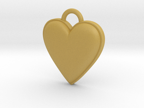 Cosplay Charm - BOP Heart (variant 1) in Tan Fine Detail Plastic
