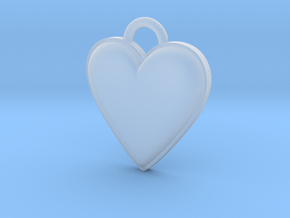 Cosplay Charm - BOP Heart (variant 1) in Clear Ultra Fine Detail Plastic