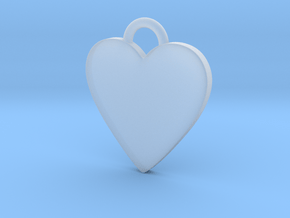 Cosplay Charm - BOP Heart (variant 2) in Clear Ultra Fine Detail Plastic