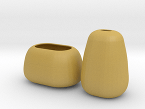 Modern Miniature 1:12 Vase Set in Tan Fine Detail Plastic