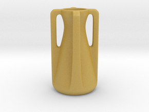 Modern Miniature 1:12 Vase in Tan Fine Detail Plastic
