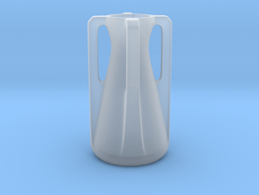 Modern Miniature 1:12 Vase in Clear Ultra Fine Detail Plastic