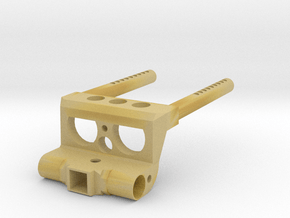 BUMPER AND TRAILER HITCH SUPPORT FOR AXIAL SCX10 in Tan Fine Detail Plastic