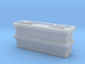Stackable Office Upper Floors in Clear Ultra Fine Detail Plastic