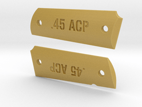 '.45 ACP' 1911 Grips in Tan Fine Detail Plastic