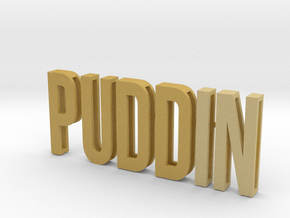 Cosplay Slide Letter Kit - PUDDIN in Tan Fine Detail Plastic