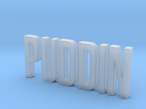 Cosplay Slide Letter Kit - PUDDIN in Clear Ultra Fine Detail Plastic