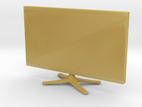 TV on stand 1:12 in Tan Fine Detail Plastic