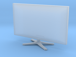 TV on stand 1:12 in Clear Ultra Fine Detail Plastic