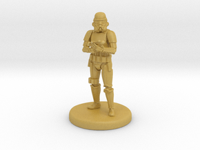Storm Trooper Mini figure 002 in Tan Fine Detail Plastic