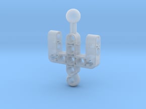 SID_B10_Neck Bionicle in Clear Ultra Fine Detail Plastic