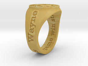SuperBall Wayne Ring S20 in Tan Fine Detail Plastic