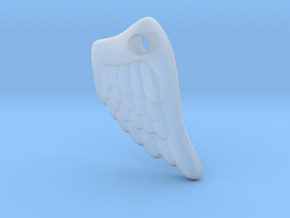 Wing Pendant in Clear Ultra Fine Detail Plastic