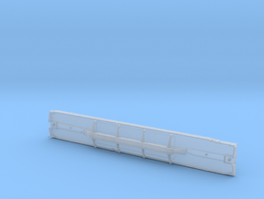 DODX Flatcar - Smooth Deck and Frame in Clear Ultra Fine Detail Plastic