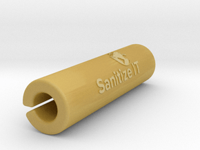 Cylindrical Handle Cover in Tan Fine Detail Plastic