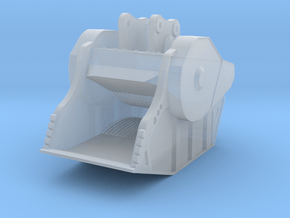 1:50 - Crusher Bucket for 20-25t excavators in Clear Ultra Fine Detail Plastic