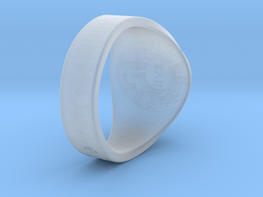 Muperball Kamikaze Ring S17 in Clear Ultra Fine Detail Plastic