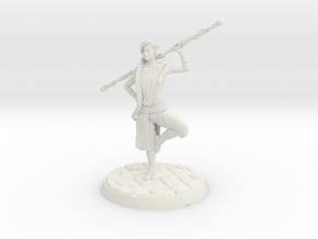 High Elf Monk in White Natural Versatile Plastic