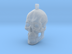 skull pendant in Clear Ultra Fine Detail Plastic
