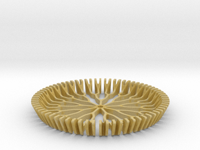 Branch Coaster | XL in Tan Fine Detail Plastic