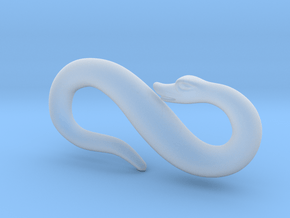 Serpent belt hook, 17thC style in Clear Ultra Fine Detail Plastic
