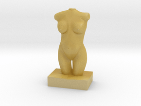 Modern Sculpture Design in Tan Fine Detail Plastic