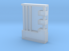 Modern Miniature 1:48 Hallway Furniture in Clear Ultra Fine Detail Plastic