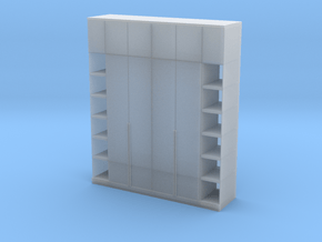 Modern Miniature 1:48 Hallway Furniture in Clear Ultra Fine Detail Plastic
