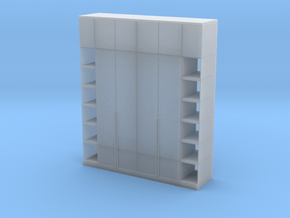 Modern Miniature 1:24 Hallway Furniture in Clear Ultra Fine Detail Plastic