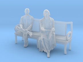 Printle S Couple 207 - 1/87 - wob in Clear Ultra Fine Detail Plastic
