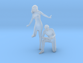 Printle S Couple 217 - 1/87 - wob in Clear Ultra Fine Detail Plastic