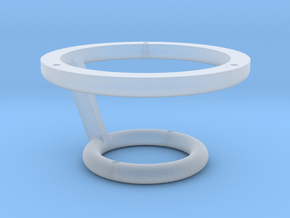 Levitating Anti Gravity Tensegrity 2 - Small Top in Clear Ultra Fine Detail Plastic