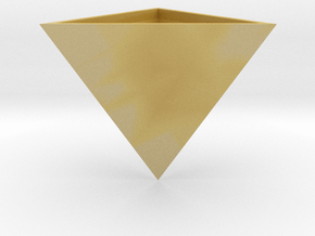 gmtrx 108mm lawal tetrahedron pot  in Tan Fine Detail Plastic