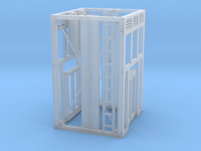 Aufzug Ein- Ausstieg offene Stahlkonstruktion beid in Clear Ultra Fine Detail Plastic