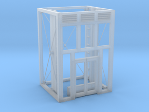 Aufzug Ein- Ausstieg offene Stahlkonstruktion eins in Clear Ultra Fine Detail Plastic
