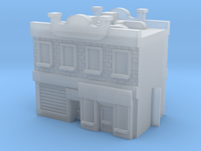 Row Buildings - Mid - Shops 1 Facade in Clear Ultra Fine Detail Plastic