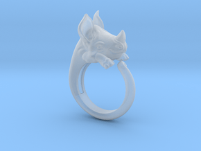 Happy Rhino ring size 6.5 in Clear Ultra Fine Detail Plastic