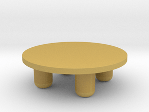 Modern Miniature 1:24 Coffee Table in Tan Fine Detail Plastic