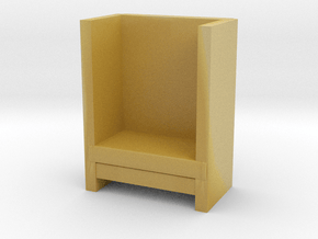 Modern Miniature 1:48 Armchair in Tan Fine Detail Plastic