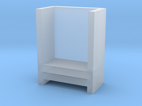 Modern Miniature 1:48 Armchair in Clear Ultra Fine Detail Plastic