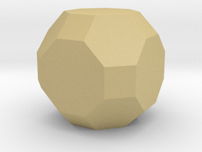 gmtrx solid lawal truncated cuboctahedron   in Tan Fine Detail Plastic