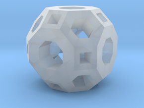 gmtrx 18mm lawal v1 skeletal truncated cuboctahedr in Clear Ultra Fine Detail Plastic